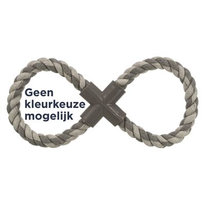 Trixie Dubbel-Trekspeeltje 8 Vormig Flostouw  Assorti