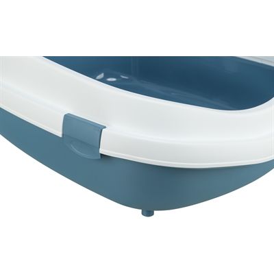 Trixie Kattenbak Primo Met Rand Blauw / Wit