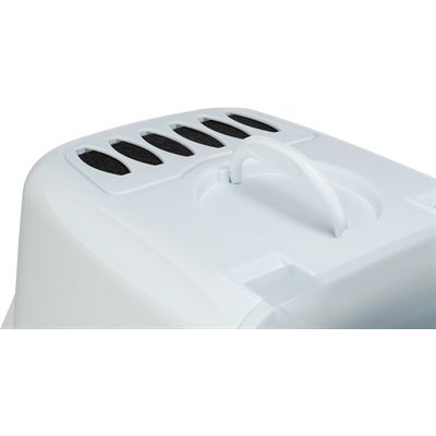 Trixie Kattenbak Vico Open Top Met Kap Blauw Grijs / Wit