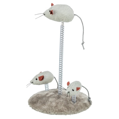 Trixie Muizen Op Spiraalveren Pluche Met Catnip