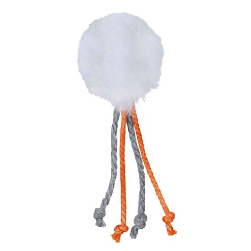 Trixie Bal Met Touwtjes Pluche Met Kattenmunt Assorti
