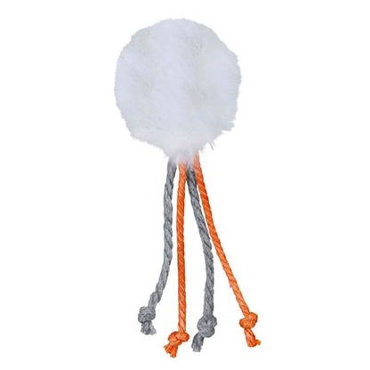 Trixie Bal Met Touwtjes Pluche Met Kattenmunt Assorti