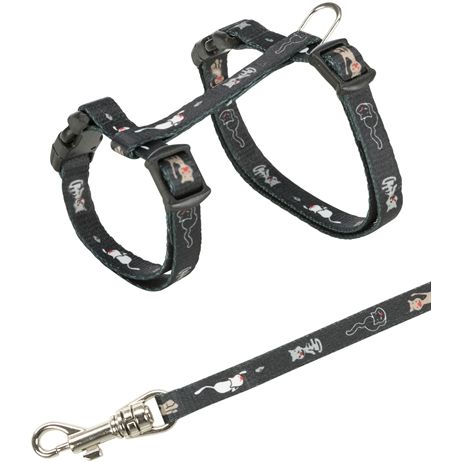 Trixie Kittentuig Junior Met Riem Kattenmotief Assorti