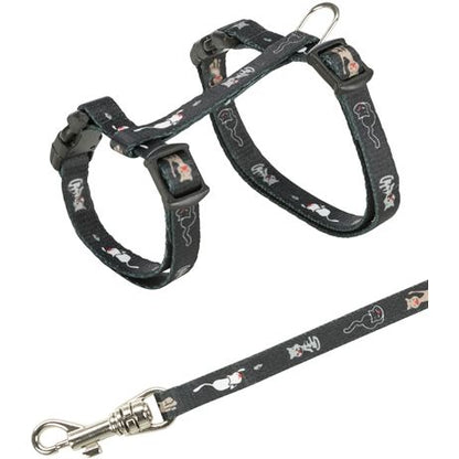 Trixie Kittentuig Junior Met Riem Kattenmotief Assorti