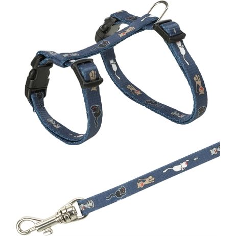 Trixie Kittentuig Junior Met Riem Kattenmotief Assorti