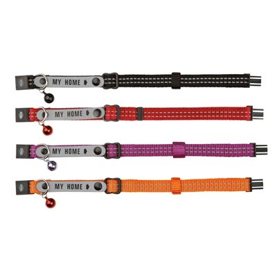 Trixie Kattenhalsband Met Adresflap My Home Reflecterend Assorti