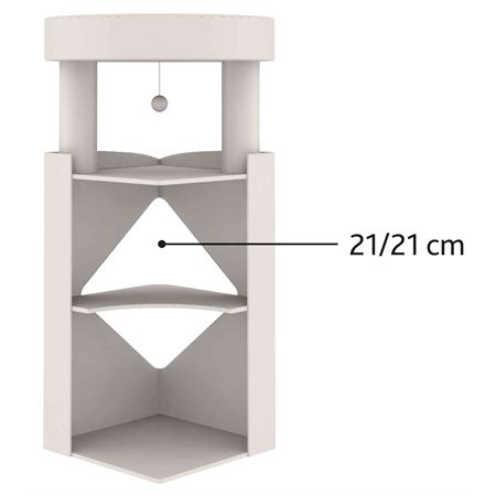 Trixie Cat Tower Arma Grijs / Wit