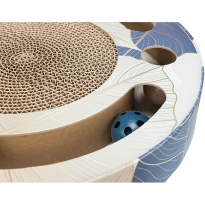 Trixie Krabtrommel Met Ballen Karton Met Catnip Blauw