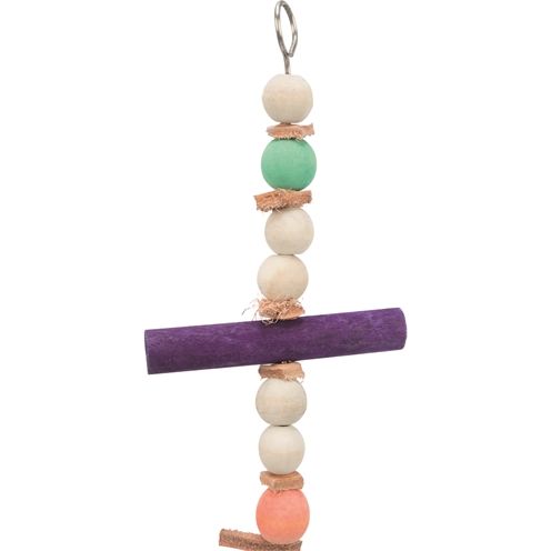 Trixie Speelgoed Met Touw & Kralen Hout / Leer Meerkleurig