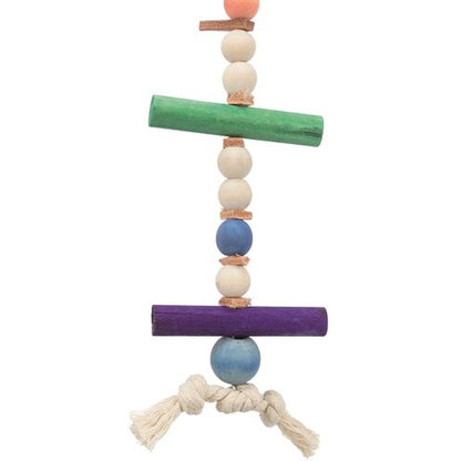 Trixie Speelgoed Met Touw & Kralen Hout / Leer Meerkleurig