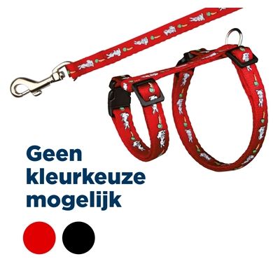 Trixie Tuig Met Riem Konijnen Haas-Wortel-Motief Assorti