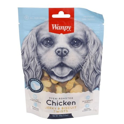 Wanpy Oven-Roasted Chicken Jerky / Biscuit Twists