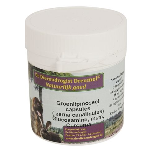 Dierendrogist Groenlipmossel Met Glucosamine / Msm / Curcuma