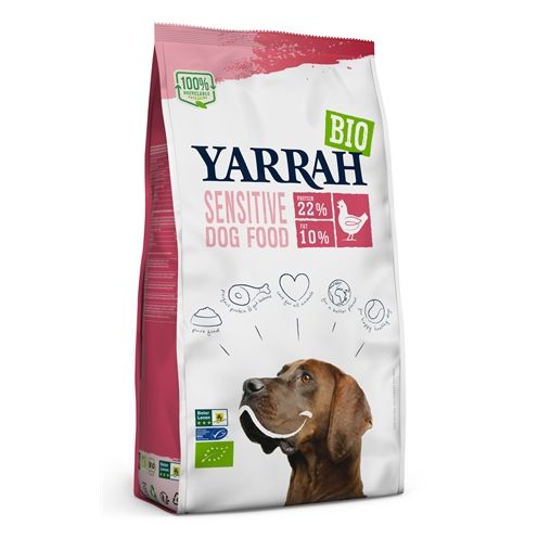 Yarrah Dog Biologische Brokken Sensitive Kip Zonder Toegevoegde Suiker