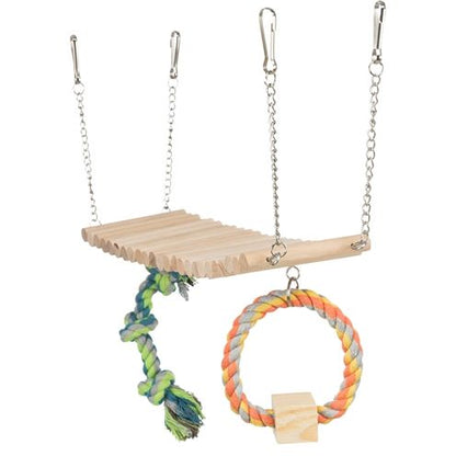 Trixie Hangbrug Hout Met Flos Speelgoed