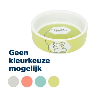 Trixie Voerbak / Waterbak Keramiek Strip Hamster Assorti