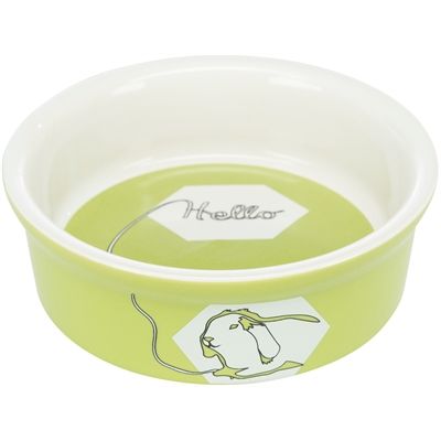 Trixie Voerbak / Waterbak Keramiek Strip Konijn Assorti