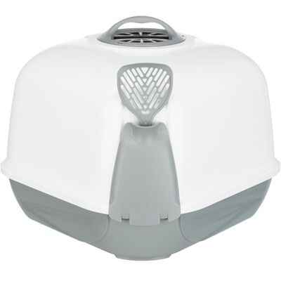 Trixie Kattenbak Maro Hoekmodel Wit / Grijs