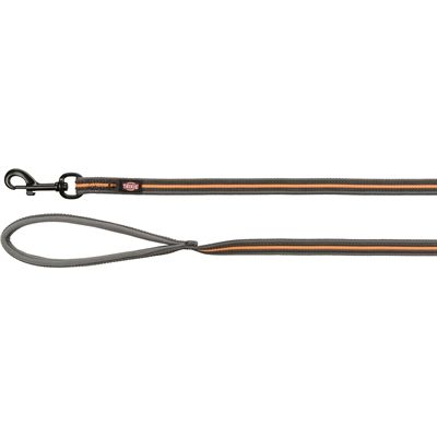 Trixie Hondenriem Sleeplijn Fusion Grafiet Grijs / Papaya Oranje