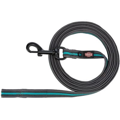 Trixie Hondenriem Sleeplijn Fusion Grafiet Grijs / Oceaan Blauw