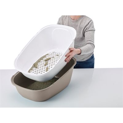 Savic Kattenbak Reina Sift Warmgrijs