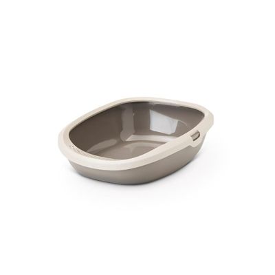 Savic Kattenbak Happy Planet Gizmo Met Rand Mocca / Warmgrijs