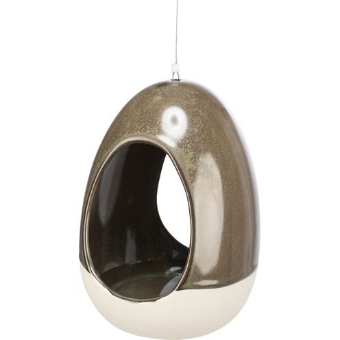 Trixie Drinkbak Hangend Keramiek Creme / Bosgroen