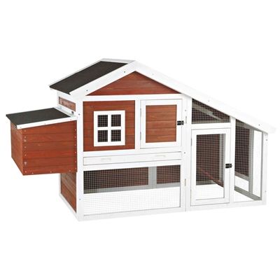 Trixie Natura Kippenhok Grenenhout Bruin / Wit