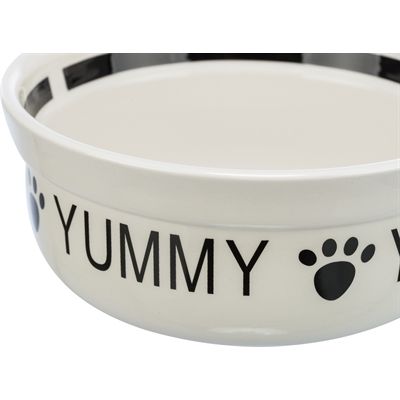 Trixie Voerbak Drinkbak Keramiek Wit / Zwart