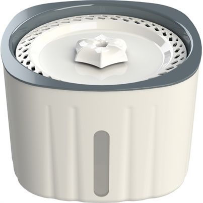 Trixie Drinkfontein Flower Kunststof Wit / Grijs