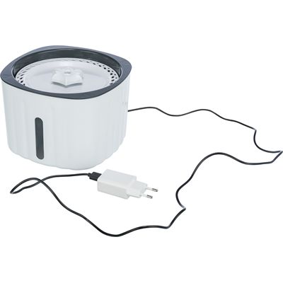 Trixie Drinkfontein Flower Kunststof Wit / Grijs