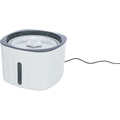 Trixie Drinkfontein Flower Kunststof Wit / Grijs