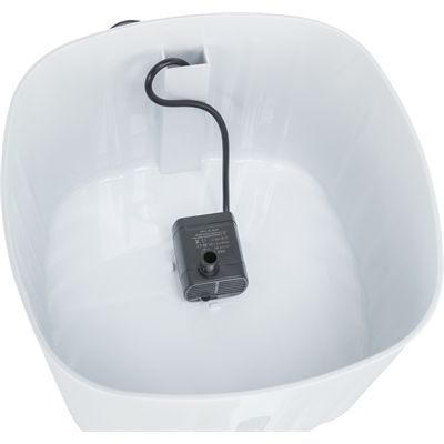 Trixie Drinkfontein Flower Kunststof Wit / Grijs