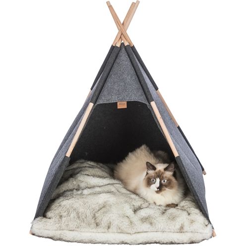 Trixie Schuilplaats Tipi Vilt Antraciet
