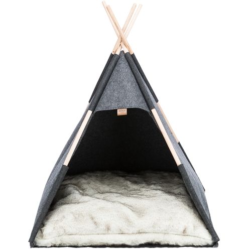 Trixie Schuilplaats Tipi Vilt Antraciet