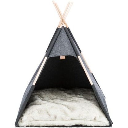 Trixie Schuilplaats Tipi Vilt Antraciet