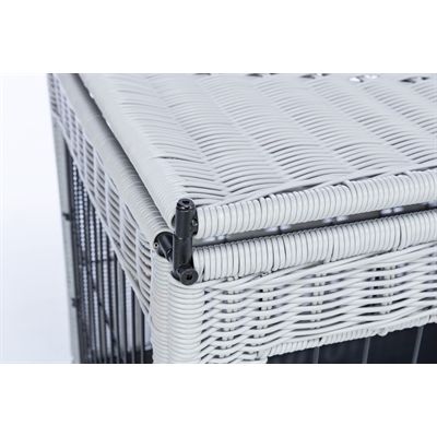 Trixie Bench Homekennel Polyrotan Lichtgrijs