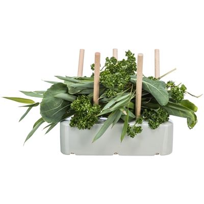 Trixie Voederruif Keramiek / Hout Grijs