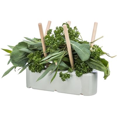 Trixie Voederruif Keramiek / Hout Grijs