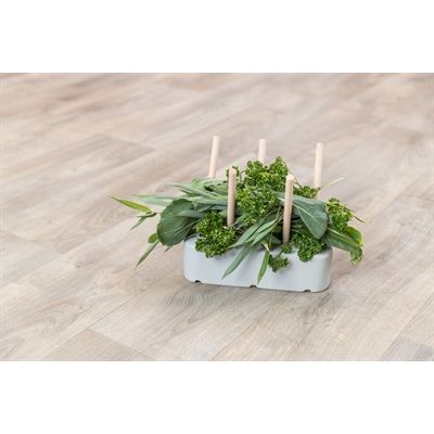 Trixie Voederruif Keramiek / Hout Grijs