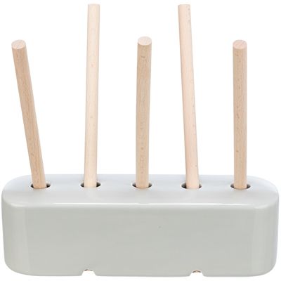 Trixie Voederruif Keramiek / Hout Grijs