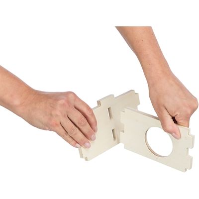 Trixie Knaagdierhuis 2 Kamers Onbehandeld Hout Naturel