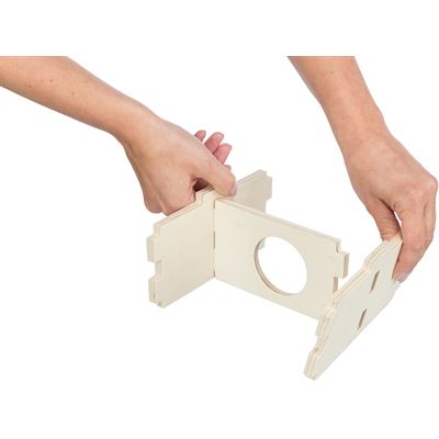 Trixie Knaagdierhuis 2 Kamers Onbehandeld Hout Naturel