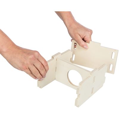 Trixie Knaagdierhuis 2 Kamers Onbehandeld Hout Naturel