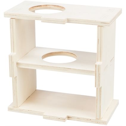 Trixie Knaagdierhuis 2 Kamers Onbehandeld Hout Naturel