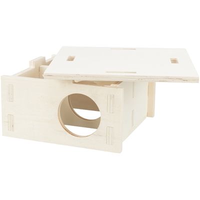 Trixie Knaagdierhuis 2 Kamers Onbehandeld Hout Naturel