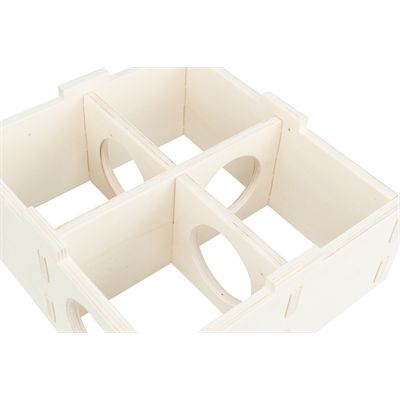 Trixie Knaagdierhuis 4 Kamers Onbehandeld Hout Naturel