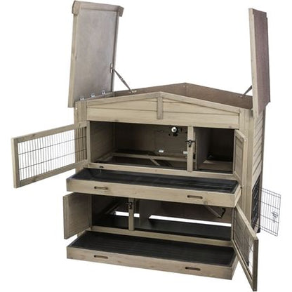 Trixie Natura Knaagdierhok 2 Verdiepingen Grijsgroen