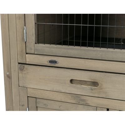 Trixie Natura Knaagdierhok 2 Verdiepingen Grijsgroen