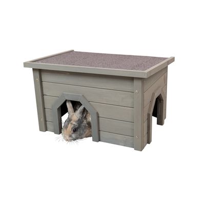 Trixie Natura Knaagdierhuis Asfalt Dak Grijsgroen